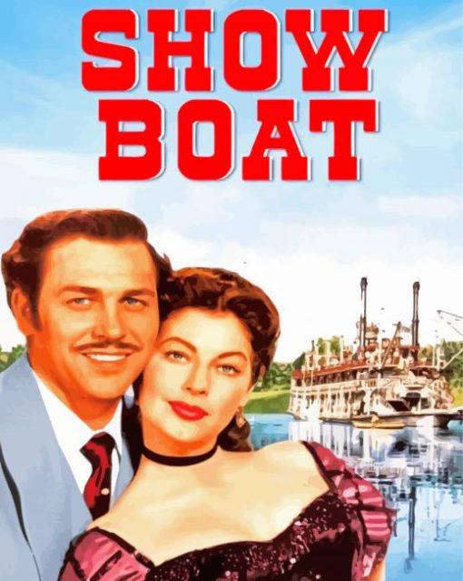 Show Boat Poster Paint By Number