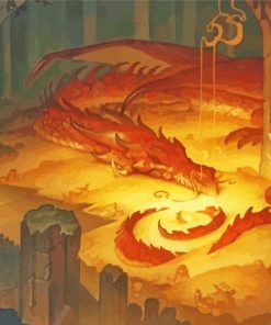 Smaug Dragon Lord Of The Rings Paint By Number