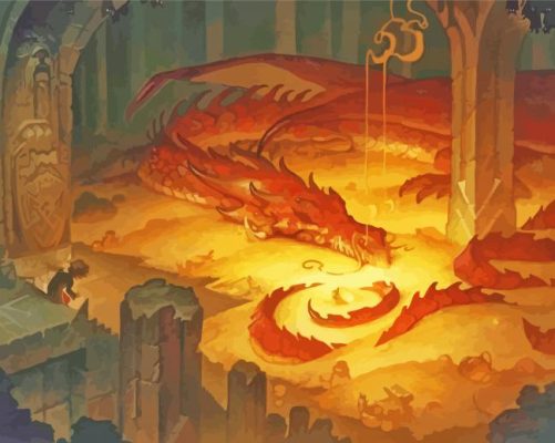 Smaug Dragon Lord Of The Rings Paint By Number