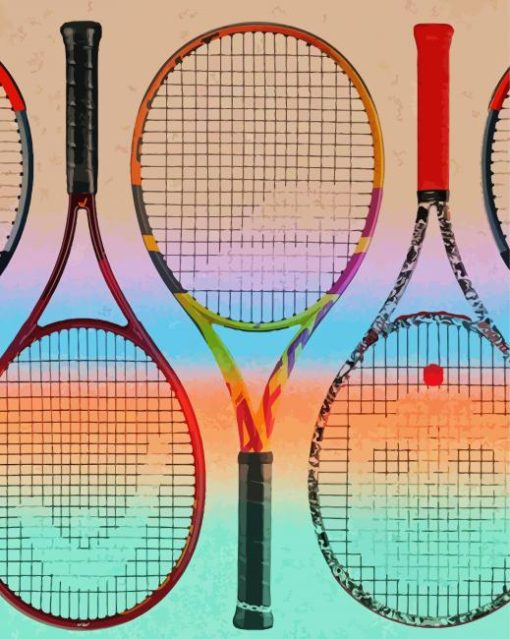 Squash Racquet Art Paint By Number