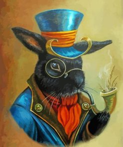 Steampunk Rabbit Animal Paint By Number