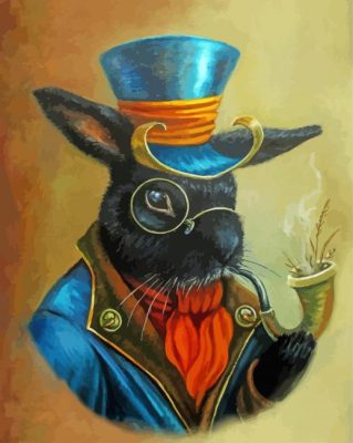 Steampunk Rabbit Animal Paint By Number