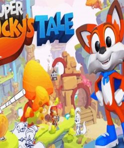 Super Luckys Tale Video Game Poster Paint By Number