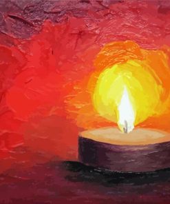Tea Light Candle Art Paint By Number