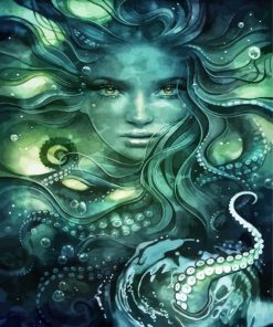 Tentacles Sea Witch Paint By Number