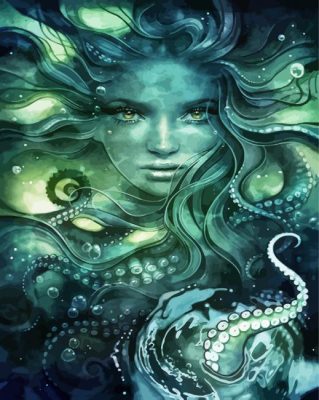 Tentacles Sea Witch Paint By Number