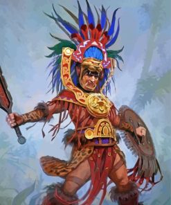 The Aztec Warrior Paint By Number