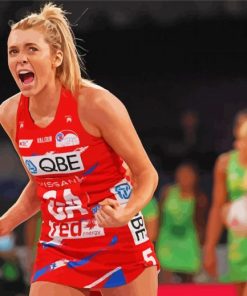 The Netball Player Helen Housby Paint By Number
