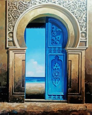 Traditional Door To The Sea Paint By Number