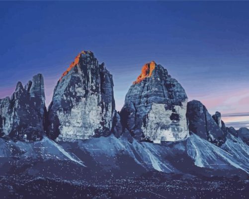 Tre Cime Di Lavaredo Paint By Number