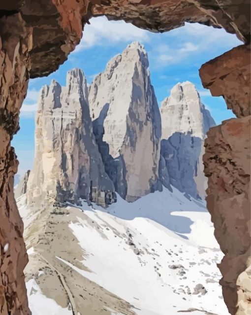 Tre Cime Di Lavaredo View Paint By Number