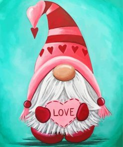 Valentine Gnome Paint By Number