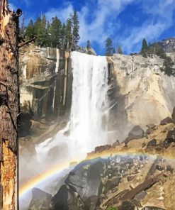 Vernal Falls Rainbow Paint By Number
