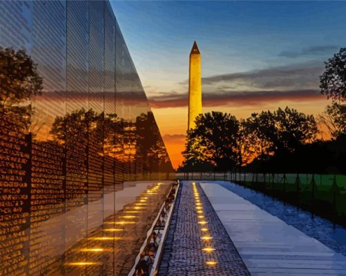 Vietnam Veterans Memorial Paint By Number