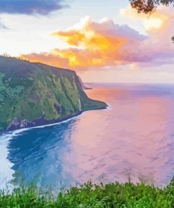 Waipio Valley Sunset Paint By Number
