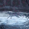 Wintry Wolves Art Paint By Number