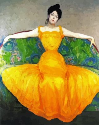 Yellow Woman Paint By Number