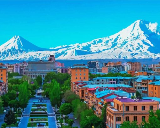Yerevan City Paint By Number