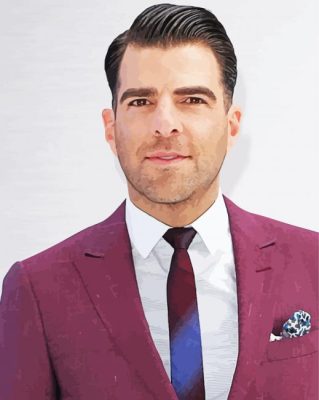 Actor Zachary Quinto Paint By Number