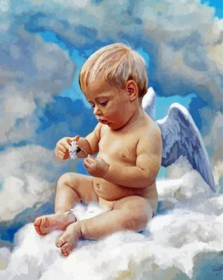 Adorable Angel Baby Paint By Number