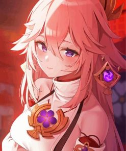 Adorable Yae Miko Paint By Number