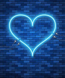 Aesthetic Blue Love Paint By Number