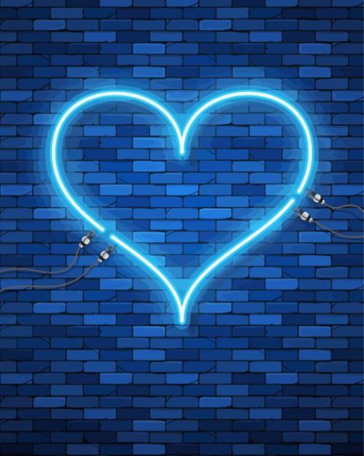 Aesthetic Blue Love Paint By Number