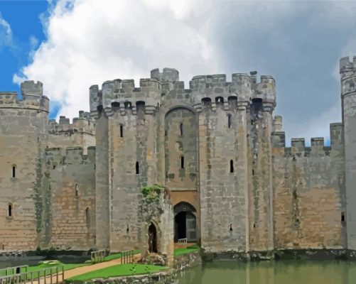 Aesthetic Bodiam Castle Paint By Number