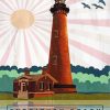 Aesthetic Currituck Beach Lighthouse Paint By Number