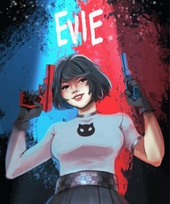 Aesthetic Evie Fortnite Art Paint By Number