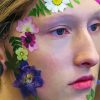 Aesthetic Face With Flowers Paint By Number