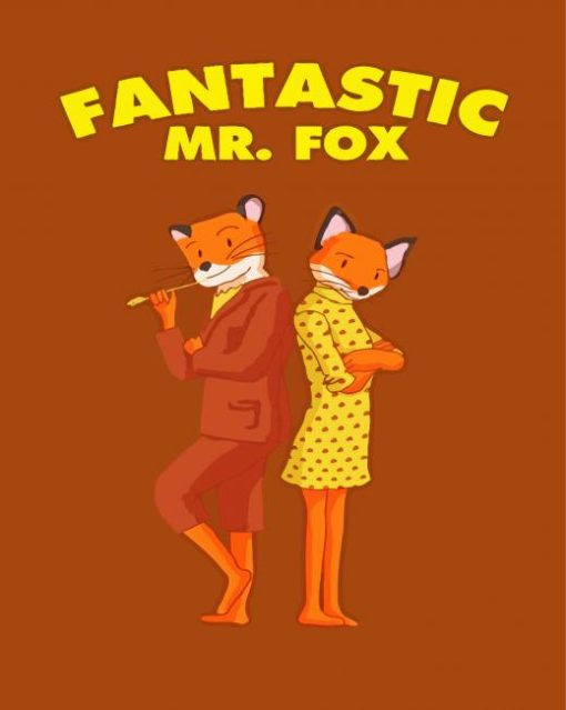 Aesthetic Fantastic Mr Fox Poster Paint By Number