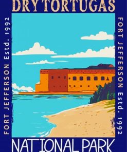 Aesthetic Fort Jefferson Paint By Number