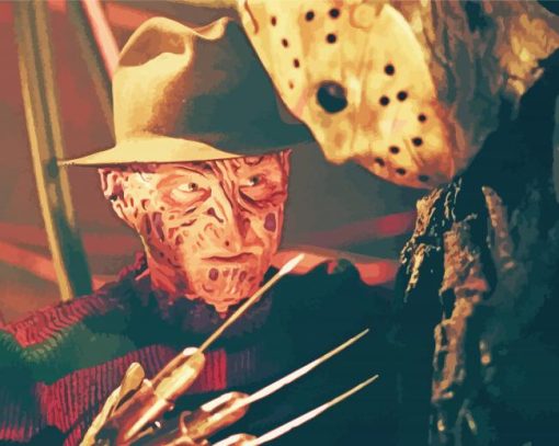Aesthetic Freddy Vs Jason Paint By Number