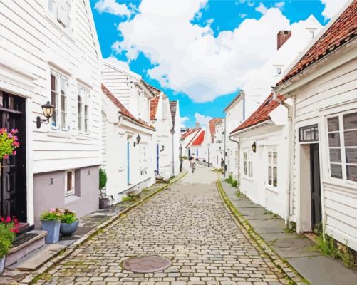 Aesthetic Gamle Stavanger Paint By Number