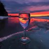 Aesthetic Glass Sunset Paint By Number