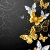 Aesthetic Golden Butterflies Paint By Number
