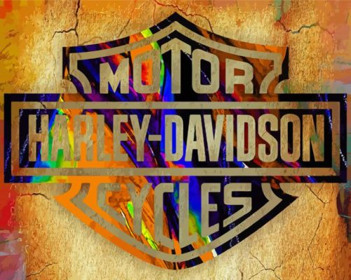 Aesthetic Harley Davidson Logo Art Paint By Number