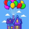 Aesthetic House Balloons Paint By Number