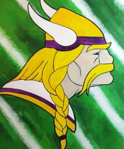 Aesthetic Minnesota Vikings Logo Art Paint By Number