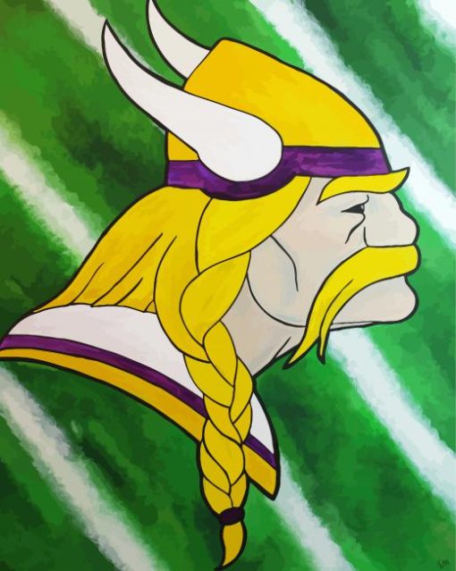 Aesthetic Minnesota Vikings Logo Art Paint By Number