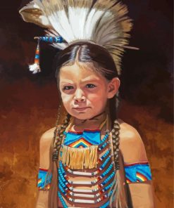 Aesthetic Native Girl Paint By Number
