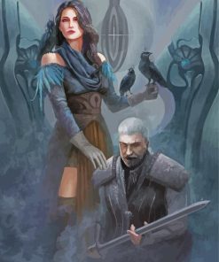 Aesthetic Yennefer And Geralt Art Paint By Number