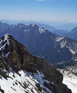 Aesthetic Zugspitze Mountain Paint By Number