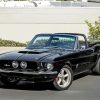 Aesthetic Black 1967 Ford Mustang Convertible Paint By Number