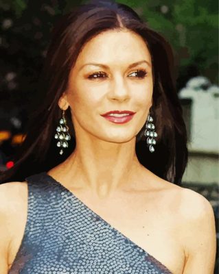 Aesthetic Catherine Zeta Jones Paint By Number