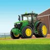 Aesthetic Green John Deere Tractor Paint By Number