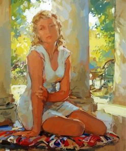 Aesthetic Lady By Paul Hedley Paint By Number