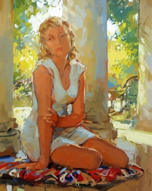 Aesthetic Lady By Paul Hedley Paint By Number