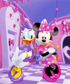 Aesthetic Minnie Mouse And Daisy Paint By Number